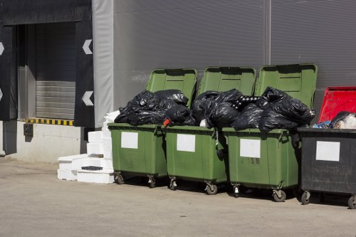 Sorted items ready for donation and recycling.